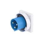                  Вилка панельная прямая IP67 125А 2P+E 250В
               