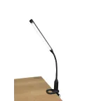 Светильник TLD-572 Black/LED/500Лм/4500K/Diммer настольный светодиодный на струбцине, 7W. Сенсорный выключатель