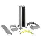                  Snap-On мини-колонна алюминиевая с крышкой из алюминия 1 секция, высота 0,3 метра, цвет алюминий | 653001 | Legrand
               