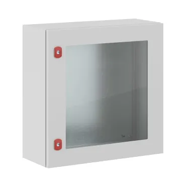 Щит с монтажной панелью ЩМП 600x600x250мм серия ST c прозрачной дверью