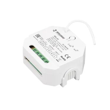 Модуль релейный INTELLIGENT ARLIGHT SMART-701-72-WTI-WTO-PS-IN (230V, 1x15A, TUYA Wi-Fi, 2.4G) (IARL, IP20, Пластик, 5 лет)