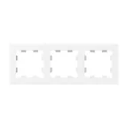                  Эпика Рамка 3-местная белый пластик EKF
               