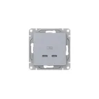                  Эпика Механизм розетки USB-C - 2шт алюминий EKF
               