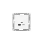                  Эпика Механизм розетки USB-С быстрая белый EKF
               