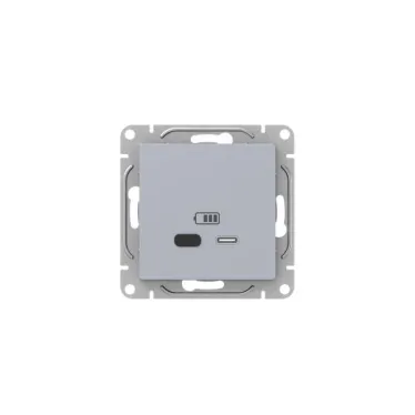Эпика Механизм розетки USB-С быстрая алюминий EKF