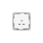                  Эпика Механизм розетки USB-C - 2шт белый EKF
               