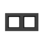                  Эпика Рамка 2-местная IP44 черный пластик EKF
               