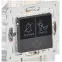 SKANDY Кнопка звонка с индикацией для отелей 10А SK-V17G графит IEK