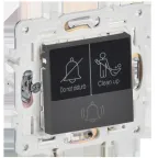 SKANDY Кнопка звонка с индикацией для отелей 10А SK-V17G графит IEK