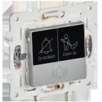 SKANDY Кнопка звонка с индикацией для отелей 10А SK-V17S серебряный IEK