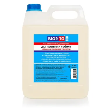 Смазка BiorTG 100, для монтажа легких и средней тяжести кабелей, 5 кг