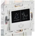 SKANDY Кнопка звонка с индикацией для отелей 10А SK-V17W арктический белый IEK