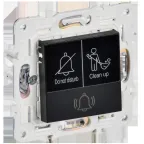 SKANDY Кнопка звонка с индикацией для отелей 10А SK-V17Bl черный IEK