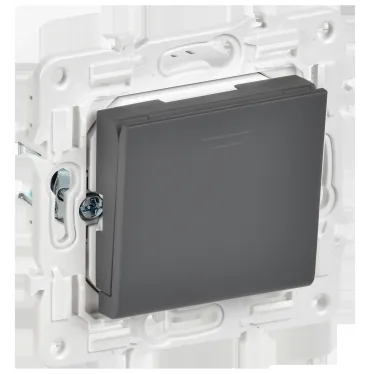 SKANDY Выключатель карточный 30А SK-V15G графит IEK