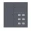 Щит этажный 6 кв. слаботочка слева RAL7016 (1000х950х150) EKF PROxima