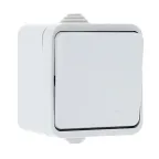                  Прага Выключатель 1-клавишный 10А IP44 белый EKF | EKV10-021-10-44 | EKF
               