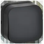                  GLORY Выключатель 1-клавишный для открытой установки 10А ВС20-1-0-ХЧм черный матовый IEK
               