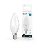 Лампа светодиодная LED 8 Вт 560 лм 6500К свеча холодный E14 AC 220В Elementary Gauss