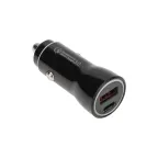                  Автозарядка в прикуриватель АЗУ USB-A (QC 3.0)+USB-C (PD) 38Вт черная
               