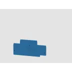 Крышка TP для 2-уровневых проходных клемм 4мм2, син.