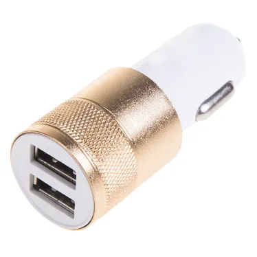 Автозарядка в прикуриватель 2хUSB, АЗУ, 1000+2100 mA,
