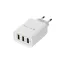 Сетевое зарядное устройство для iPhone iPad 3хUSB 5V 3А + 1А + 1А белое,