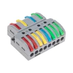                  Клемма СМК 4х2 проходная разветвительная 4 полюса, с монтажной площадкой (1 ввод, 2 вывода на полюс) 4 шт.
               