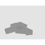 Крышка защитная TP для угловых 4-уровневых клемм TPDS, сеч. 2.5мм2, сер.