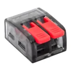                  Строительно-монтажная клемма СМК 221-612 с рычагом 2 отверстия 0.5-4.0(6) мм2 EKF PROxima
               