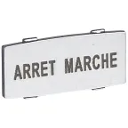 Osmoz вставк. узкая алюм. "ARRET - MARCHE" надпись | 024342 | Legrand