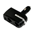                  Разветвитель автоприкуривателя 2 гнезда 1хUSB (5 V 1000 mA),
               