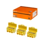                  Клемма винтовая изолированная КВИ-3 для Al и Cu проводов (6,0мм2) желтая | SQ0510-0605 | TDM
               