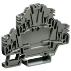                  Клеммный зажим. Двухуровневый. Пружинный. 2,5 кв.мм. Верхний уровень проходной, нижний разомкнутый. Для установки электр | ZHD441GR | DKC
               