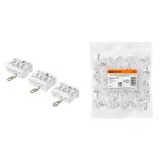                  Клемма пружинная соединительная КСПз4-2L+N+PE, 16 A, с заземлением подвинт | SQ0510-0112 | TDM
               