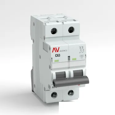 Выключатель автоматический AV-6 2P 25A (B) 6kA AVERES