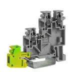                  Клеммный зажим. Трехуровневый для подключения датчиков. С заземлением на нижнем уровне. Тип TLE.2/GR. Серый. 2,5 кв.мм. | ZTL400GR | DKC
               