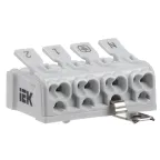                  Клемма пружинная соединительная КСПнз4-2L+N+PE  | UKZ-B06-4P-F1-E1-10 | IEK
               