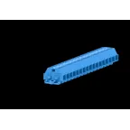                  Клемма TB 2-2 с бок. подключ. с крепеж.фланцами, сечение 1,5 мм. кв., синяя
               