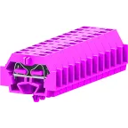                  Клемма TB 1-1 с бок. подключ. с защелк. ножками, розовая
               