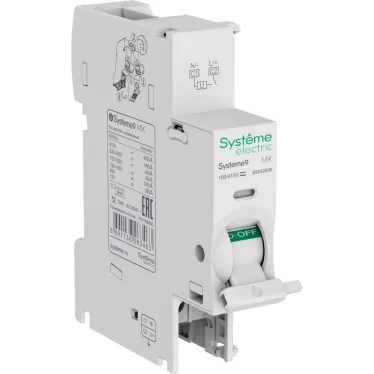 MX+OF Расцепитель независимый с контактом сигнализации 12-24В AC Systeme9