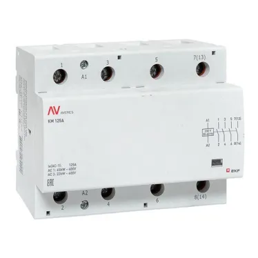 Контактор модульный КМ 125А 4NO 230VAC (6 мод.) AVERES EKF