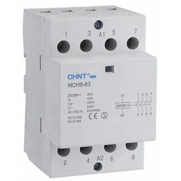 Контактор модульный NCH8-40/40 40A 4НО AC24В, 50Гц (R) | 256098 | CHINT