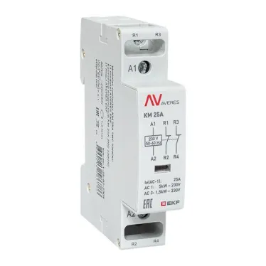 Контактор модульный КМ 25А 2NC 230VAC (1 мод.) AVERES EKF