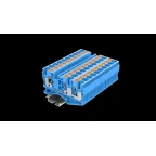 Клемма TP 1-2 проходная Push-in, сечение 10 мм. кв., синяя