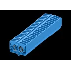 Клемма TB 1-1 бок. подключение с защелк.ножками, сечение 2,5 мм. кв., синий.