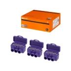                  Клемма винтовая изолированная КВИ-3 для Al и Cu проводов (6,0мм2) фиолетовая | SQ0510-0602 | TDM
               