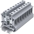 Клемма TU 1-1 винтовая, сечение 10 мм. кв., серая