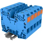 Клемма сильноточная TP 1-1 проходная Push-in, сечение 35 мм. кв., синяя