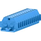 Клемма TB 1-1 с бок. подключ. с фиксирующим фланцем, синяя