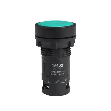 Кнопка OptiSignal Compact D22 C7-P-311 зеленая 1НО+1НЗ XB7NA35